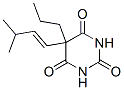 5-(3-Methyl-1-butenyl)-5-propylbarbituric acid Struktur