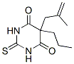 2,3-Dihydro-5-(2-methyl-2-propenyl)-5-propyl-2-thioxo-4,6(1H,5H)-pyrimidinedione Struktur