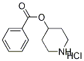 4-Piperidinyl benzoate hydrochloride Struktur