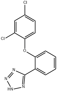 5-[2-(2,4-Dichlorophenoxy)phenyl]-2H-tetrazole Struktur