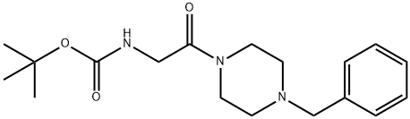 (2-[4-BENZYL-PIPERAZIN-1-YL]-2-OXO-ETHYL)-CARBAMIC ACID TERT-BUTYL ESTER Struktur