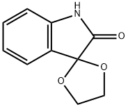 SPIRO-(1,3-DIOXOLANE-2,3'INDOLIN)-2'-ONE Struktur