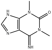 2H-Purin-2-one,  1,3,6,7-tetrahydro-6-imino-1,3-dimethyl-  (9CI) Struktur