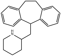 10,11-Dihydro-5-(2-piperidylmethyl)-5H-dibenzo[a,d]cycloheptene Struktur