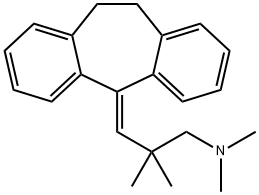 3-(10,11-Dihydro-5H-dibenzo[a,d]cyclohepten-5-ylidene)-2,2,N,N-tetramethyl-1-propanamine Struktur