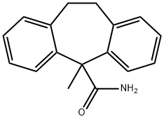 10,11-Dihydro-5-methyl-5H-dibenzo[a,d]cycloheptene-5-carboxamide Struktur