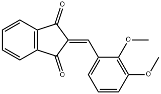 2-(2,3-DIMETHOXYBENZYLIDENE)-1H-INDENE-1,3(2H)-DIONE Struktur