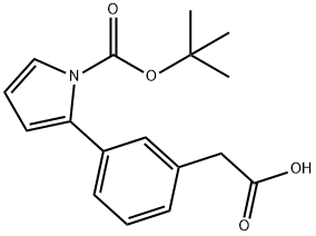 3-(2'-N-BOC-PYRROLE)PHENYLACETIC ACID
 Struktur