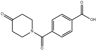 N-(4-CARBOXYLIC)BENZOYL-4-PIPERIDONE
 Struktur