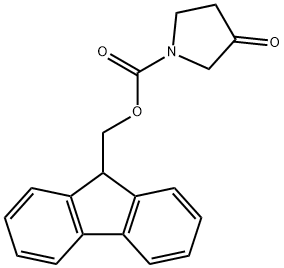 1-N-FMOC-3-PYRROLIDINONE
 Struktur