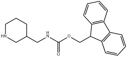 3-N-FMOC-AMINOMETHYL PIPERIDINE
 Struktur