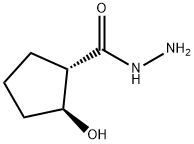 Cyclopentanecarboxylic acid, 2-hydroxy-, hydrazide, (1S,2S)- (9CI) Struktur