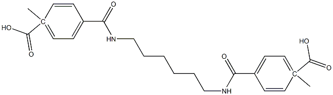 dimethyl 4,4'-[1,6-hexanediylbis(iminocarbonyl)]bisbenzoate Struktur