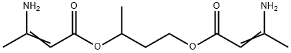 1-methylpropane-1,3-diyl bis(3-aminobut-2-enoate) Struktur