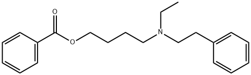 Benzoic acid 4-(ethylphenethylamino)butyl ester Struktur