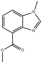 1H-Benzimidazole-4-carboxylicacid,1-methyl-,methylester(9CI) Struktur