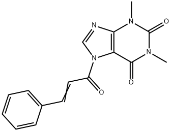 1H-Purine-2,6-dione,  3,7-dihydro-1,3-dimethyl-7-(1-oxo-3-phenyl-2-propenyl)-  (9CI) Struktur