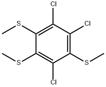 1,2,4-tris(methylthio)-3,5,6-trichlorobenzene Struktur