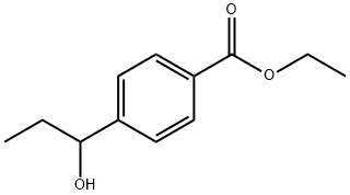 Benzoic acid, 4-(1-hydroxypropyl)-, ethyl ester (9CI) Struktur