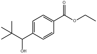 Benzoic acid, 4-(1-hydroxy-2,2-dimethylpropyl)-, ethyl ester (9CI) Struktur