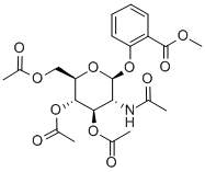 (2'-METHOXYCARBONYL) PHENYL-2-ACETAMIDO-3,4,6-TRI-O-ACETYL-2-DEOXY-BETA-D-GLUCOPYRANOSIDE Struktur