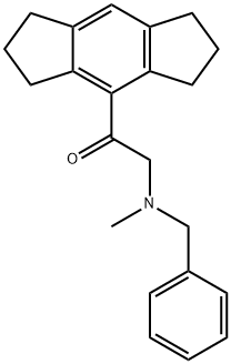 4-[[Benzyl(methyl)amino]acetyl]-1,2,3,5,6,7-hexahydro-s-indacene Struktur