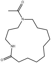 1-Acetyl-1,5-diazacyclopentadecan-6-one Struktur