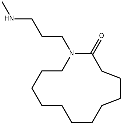 1-[3-(Methylamino)propyl]azacyclotridecan-2-one Struktur