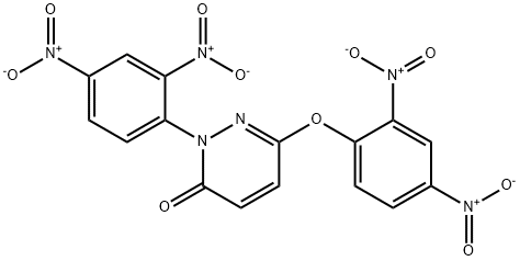 6-(2,4-Bis(hydroxy(oxido)amino)phenoxy)-2-(2,4-bis(hydroxy(oxido)amino )phenyl)-3(2H)-pyridazinone Struktur