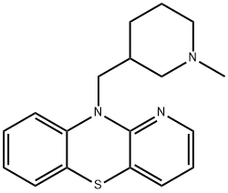 10-[(1-Methyl-3-piperidinyl)methyl]-10H-pyrido[3,2-b][1,4]benzothiazine Struktur