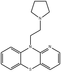 10-[2-(1-Pyrrolidinyl)ethyl]-10H-pyrido[3,2-b][1,4]benzothiazine Struktur