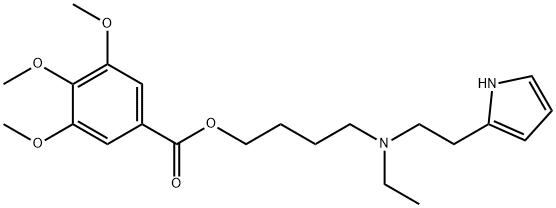 3,4,5-Trimethoxybenzoic acid 4-[N-ethyl-N-[2-(1H-pyrrol-2-yl)ethyl]amino]butyl ester Struktur