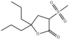 4,5-Dihydro-3-(methylsulfonyl)-5,5-dipropylfuran-2(3H)-one Struktur