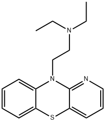 10-(2-Diethylaminoethyl)-10H-pyrido[3,2-b][1,4]benzothiazine Struktur