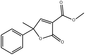 5-METHYL-2-OXO-5-PHENYL-2,5-DIHYDROFURAN-3-CARBOXYLIC ACID METHYL ESTER Struktur