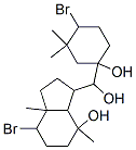 7-Bromo-3-[(4-bromo-1-hydroxy-3,3-dimethylcyclohexyl)hydroxymethyl]octahydro-4,7a-dimethyl-1H-inden-4-ol Struktur