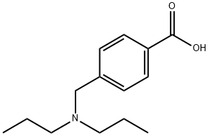 4-[(dipropylamino)methyl]benzoic acid Struktur