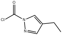 1H-Pyrazole-1-carbonyl chloride, 4-ethyl- (9CI) Struktur