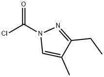 1H-Pyrazole-1-carbonyl chloride, 3-ethyl-4-methyl- (9CI) Struktur