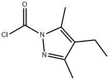 1H-Pyrazole-1-carbonyl chloride, 4-ethyl-3,5-dimethyl- (9CI) Struktur