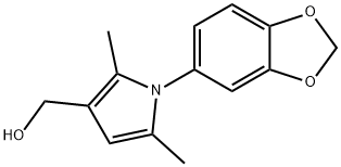 (1-BENZO[1,3]DIOXOL-5-YL-2,5-DIMETHYL-1H-PYRROL-3-YL)-METHANOL Struktur