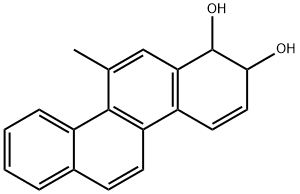 7,8-dihydro-7,8-dihydroxy-5-methylchrysene Struktur