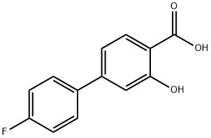 4-(4-Fluorophenyl)-2-hydroxybenzoic acid Struktur