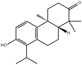 (4aS,10aR)-3,4,4a,9,10,10a-Hexahydro-7-hydroxy-1,1,4a-trimethyl-8-isopropylphenanthren-2(1H)-one Struktur