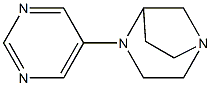 1,4-Diazabicyclo[3.2.1]octane,4-(5-pyrimidinyl)-,(+)-(9CI) Struktur