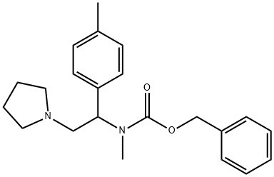 1-PYRROLIDIN-2-(4'-METHYLPHENYL)-2-(N-CBZ-N-METHYL)AMINO-ETHANE
 Struktur