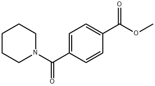 P-(PIPERIDINOCARBONYL)-,BENZOIC ACID METHYL ESTER Struktur