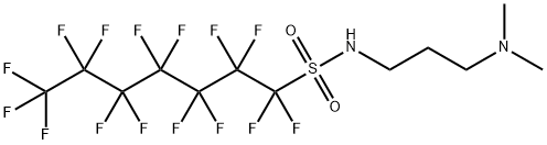 N-[3-(dimethylamino)propyl]-1,1,2,2,3,3,4,4,5,5,6,6,7,7,7-pentadecafluoroheptane-1-sulphonamide Struktur