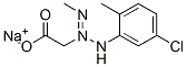 sodium [3-(5-chloro-2-methylphenyl)-1-methyltriazen-2-yl]acetate  Struktur