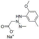 sodium [3-(2-methoxy-5-methylphenyl)-1-methyltriazen-2-yl]acetate Struktur